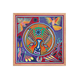 Huichol Yarn Painting Print • L - 156 - Huichol Arts