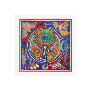 Huichol Yarn Painting Print • L - 156 - Huichol Arts