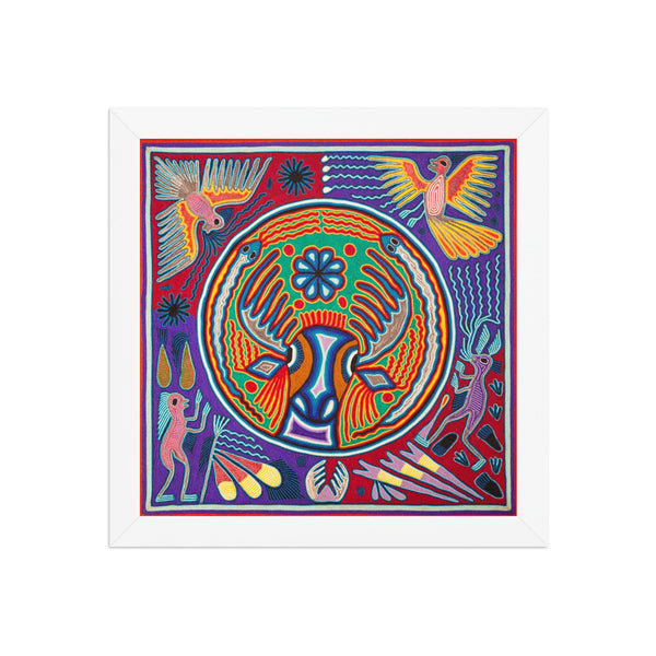 Huichol Yarn Painting Print • L - 156 - Huichol Arts