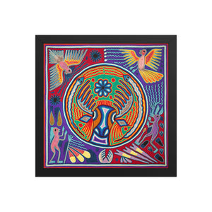 Huichol Yarn Painting Print • L - 156 - Huichol Arts