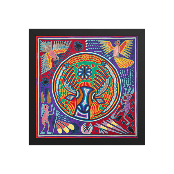 Huichol Yarn Painting Print • L - 156 - Huichol Arts