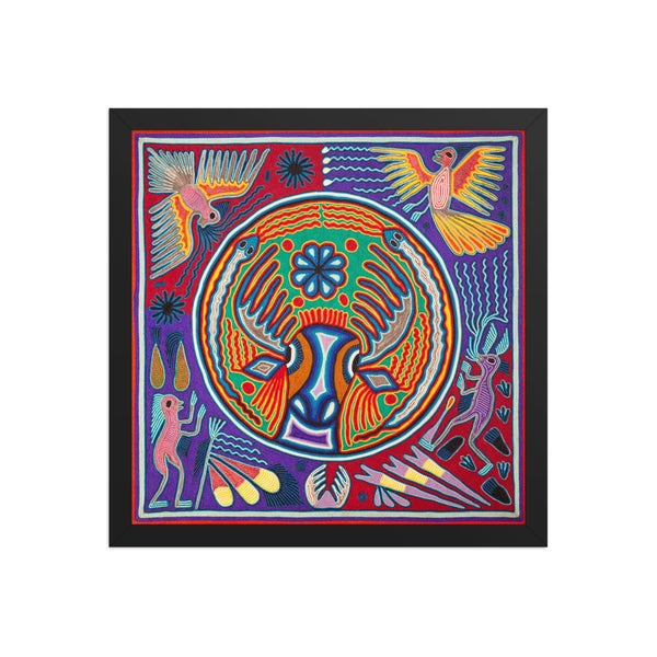 Huichol Yarn Painting Print • L - 156 - Huichol Arts