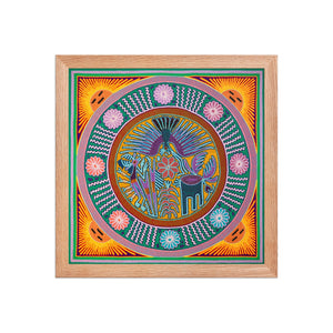 Huichol Yarn Painting Print • L - 157 - Huichol Arts