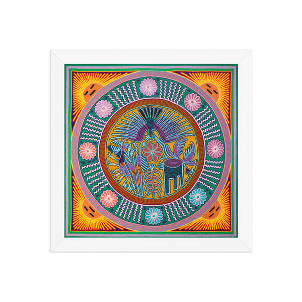 Huichol Yarn Painting Print • L - 157 - Huichol Arts