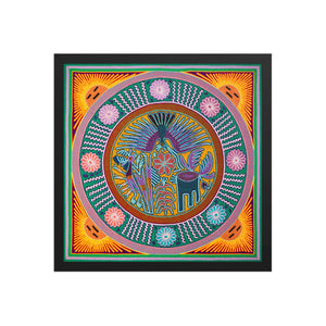 Huichol Yarn Painting Print • L - 157 - Huichol Arts
