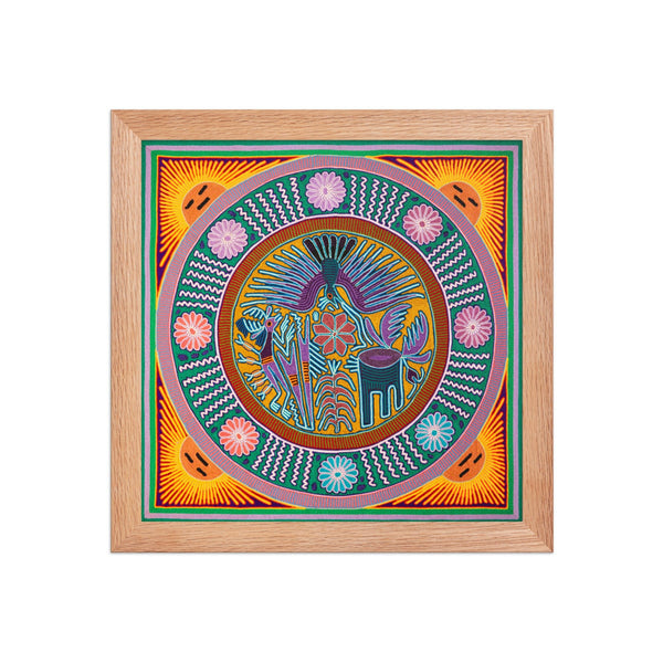 Huichol Yarn Painting Print • L - 157 - Huichol Arts