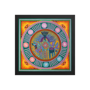 Huichol Yarn Painting Print • L - 157 - Huichol Arts