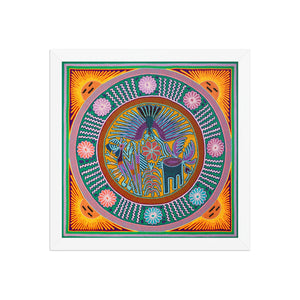 Huichol Yarn Painting Print • L - 157 - Huichol Arts