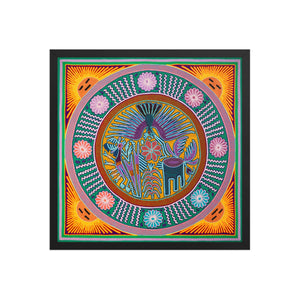 Huichol Yarn Painting Print • L - 157 - Huichol Arts