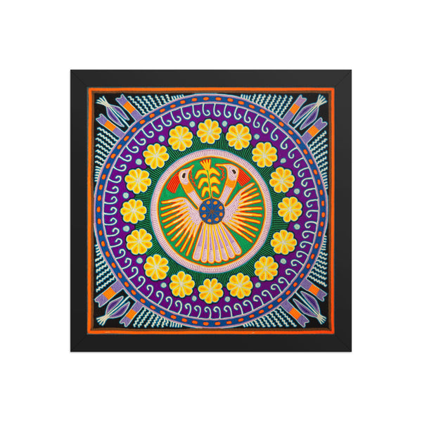 Huichol Yarn Painting Print • L - 158 - Huichol Arts