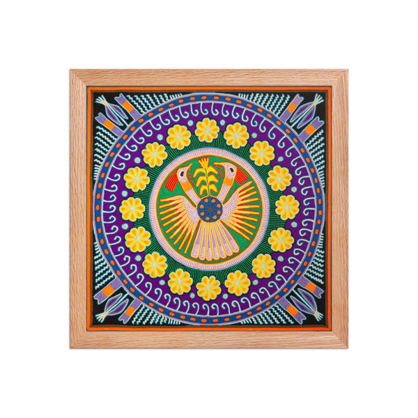 Huichol Yarn Painting Print • L - 158 - Huichol Arts