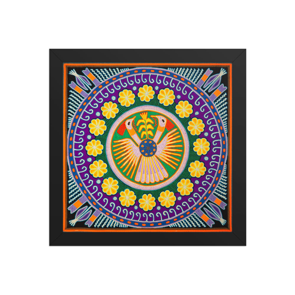 Huichol Yarn Painting Print • L - 158 - Huichol Arts