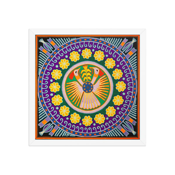 Huichol Yarn Painting Print • L - 158 - Huichol Arts