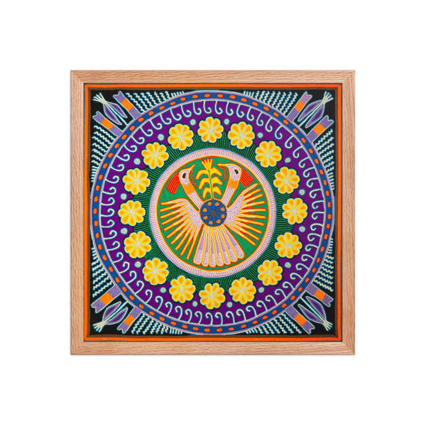 Huichol Yarn Painting Print • L - 158 - Huichol Arts