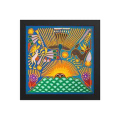 Huichol Yarn Painting Print • L - 159 - Huichol Arts