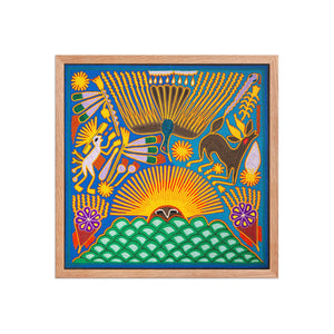 Huichol Yarn Painting Print • L - 159 - Huichol Arts