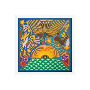 Huichol Yarn Painting Print • L - 159 - Huichol Arts