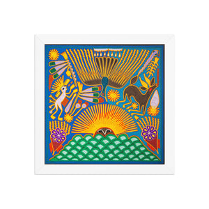 Huichol Yarn Painting Print • L - 159 - Huichol Arts