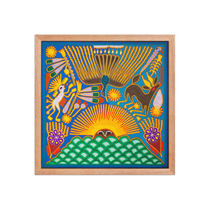 Huichol Yarn Painting Print • L - 159 - Huichol Arts