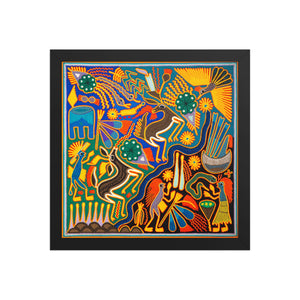 Huichol Yarn Painting Print • L - 160 - Huichol Arts