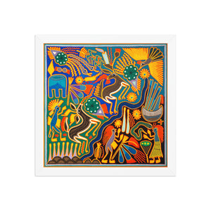 Huichol Yarn Painting Print • L - 160 - Huichol Arts