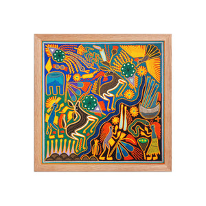 Huichol Yarn Painting Print • L - 160 - Huichol Arts