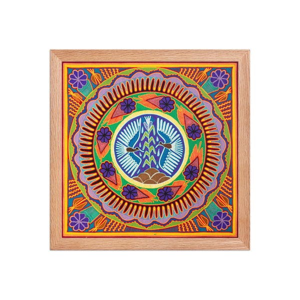 Huichol Yarn Painting Print • L - 161 - Huichol Arts