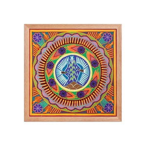 Huichol Yarn Painting Print • L - 161 - Huichol Arts