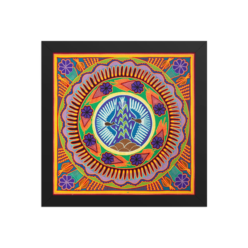 Huichol Yarn Painting Print • L - 161 - Huichol Arts