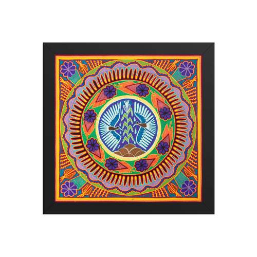 Huichol Yarn Painting Print • L - 161 - Huichol Arts
