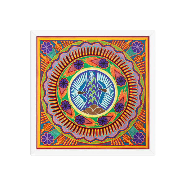 Huichol Yarn Painting Print • L - 161 - Huichol Arts