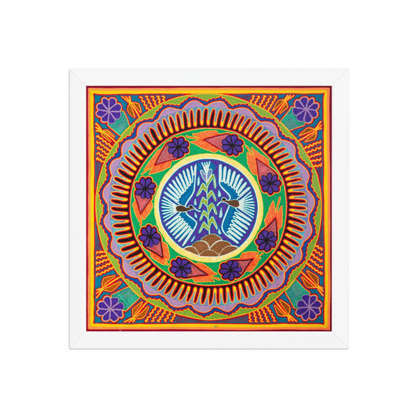 Huichol Yarn Painting Print • L - 161 - Huichol Arts