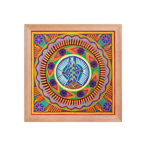 Huichol Yarn Painting Print • L - 161 - Huichol Arts