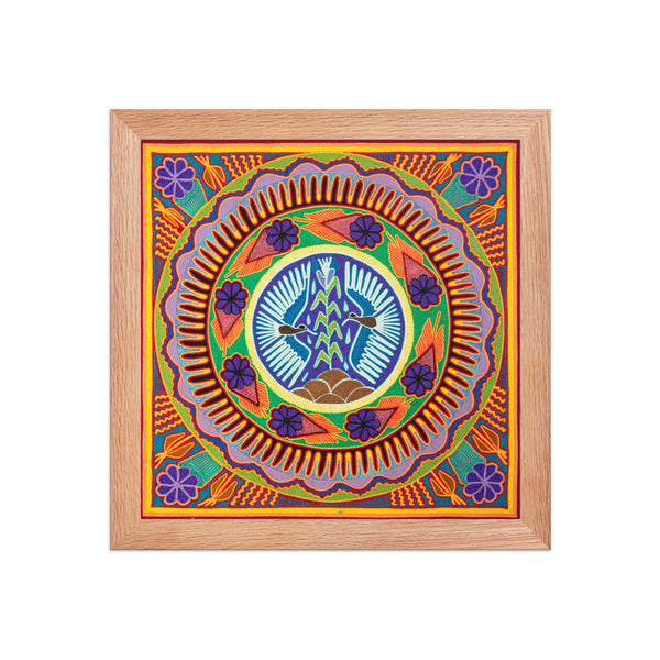Huichol Yarn Painting Print • L - 161 - Huichol Arts