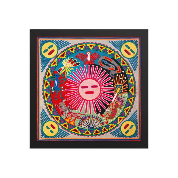 Huichol Yarn Painting Print • L - 162 - Huichol Arts