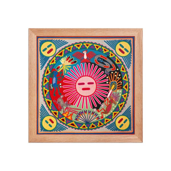Huichol Yarn Painting Print • L - 162 - Huichol Arts