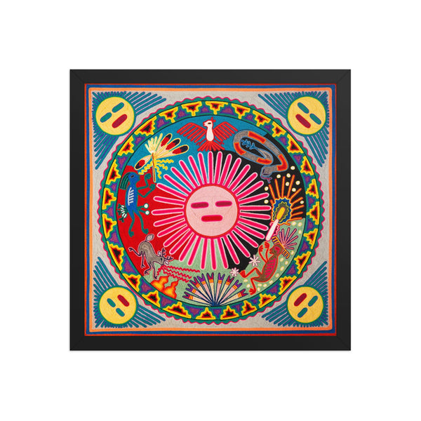 Huichol Yarn Painting Print • L - 162 - Huichol Arts