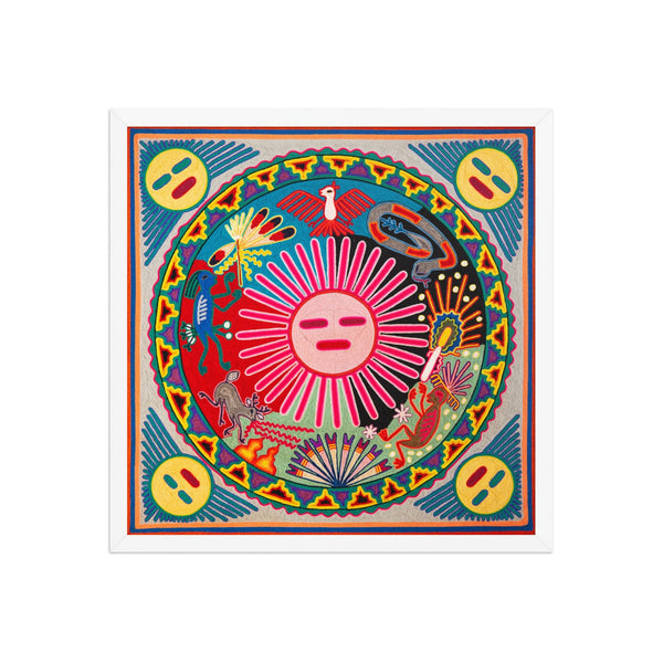 Huichol Yarn Painting Print • L - 162 - Huichol Arts