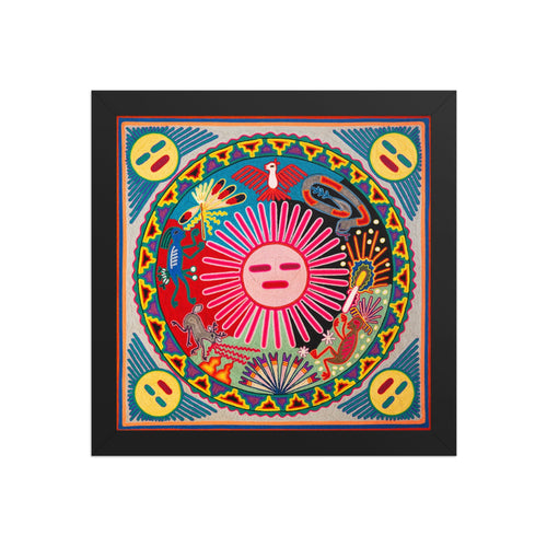 Huichol Yarn Painting Print • L - 162 - Huichol Arts