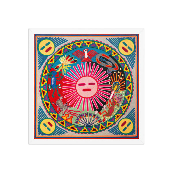 Huichol Yarn Painting Print • L - 162 - Huichol Arts