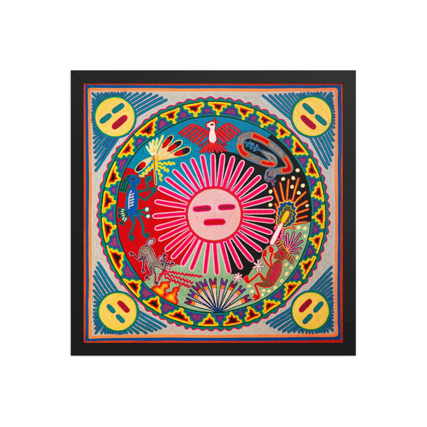 Huichol Yarn Painting Print • L - 162 - Huichol Arts