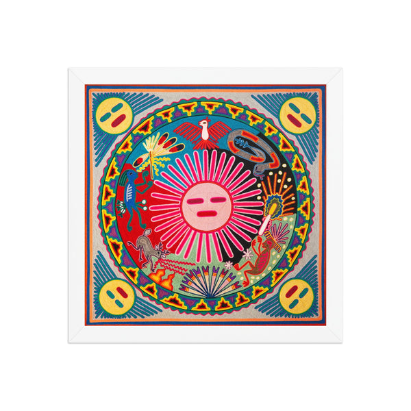 Huichol Yarn Painting Print • L - 162 - Huichol Arts