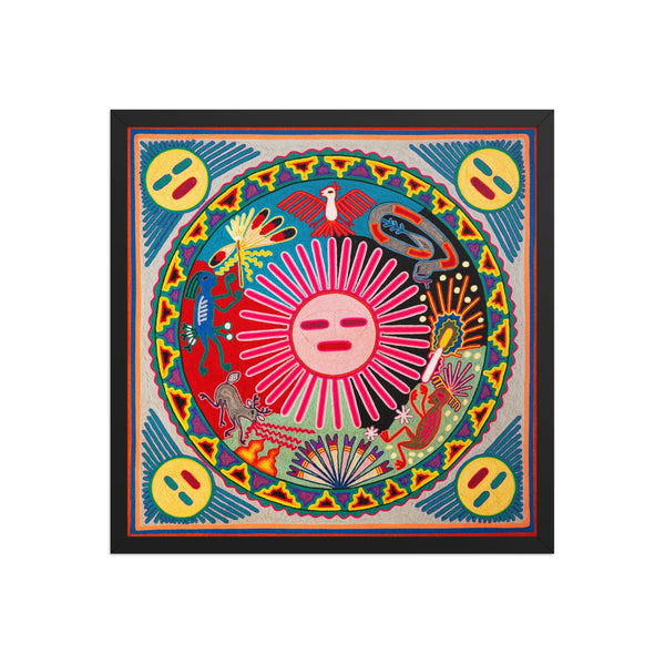 Huichol Yarn Painting Print • L - 162 - Huichol Arts