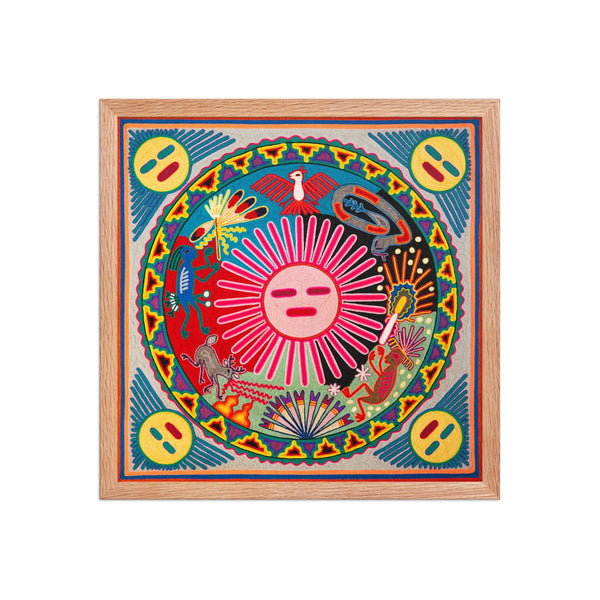 Huichol Yarn Painting Print • L - 162 - Huichol Arts