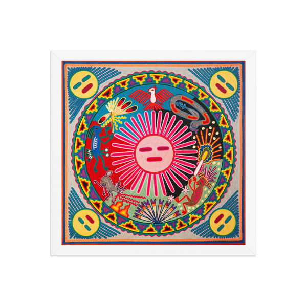 Huichol Yarn Painting Print • L - 162 - Huichol Arts