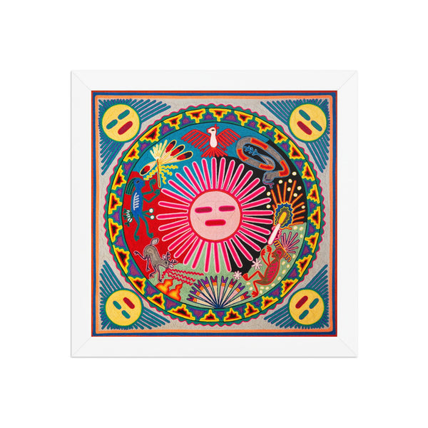 Huichol Yarn Painting Print • L - 162 - Huichol Arts