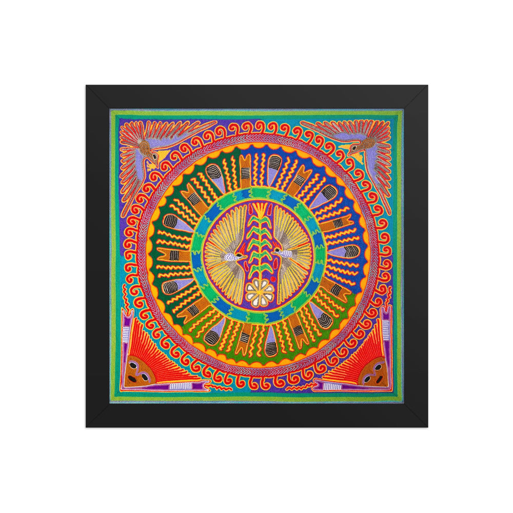 Huichol Yarn Painting Print • L - 163 - Huichol Arts