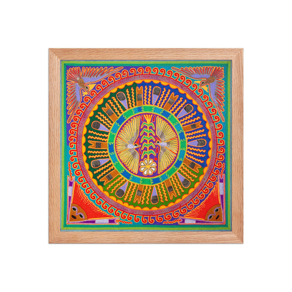 Huichol Yarn Painting Print • L - 163 - Huichol Arts