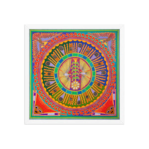 Huichol Yarn Painting Print • L - 163 - Huichol Arts