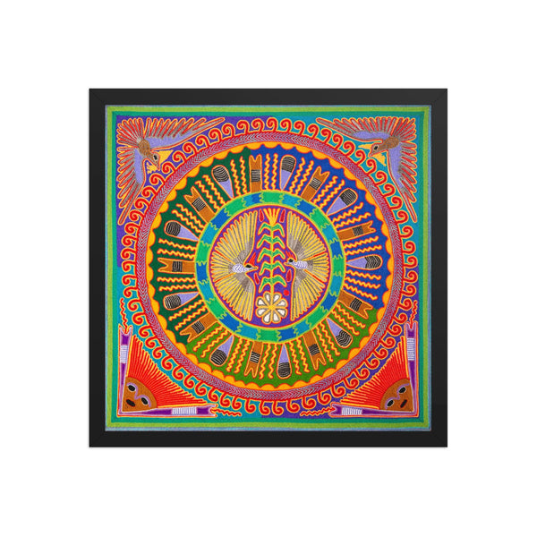 Huichol Yarn Painting Print • L - 163 - Huichol Arts